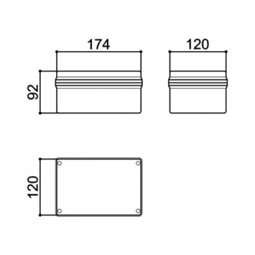 Caixa Patola PB-170 Tampa Acrilica 90x120x180 Caixa Patola PB-170 Tampa Acrilica 90x120x180
